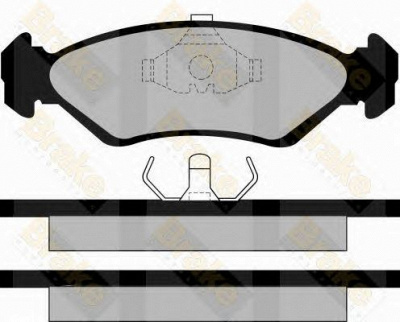BRAKE ENGINEERING pa517 -  Комплект тормозных колодок, дисковый тормоз
